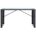 thumbnail image 2 of vidaXL 9 Pièces Bar Extérieur Set Poly Rotin Noir, 2 of 5