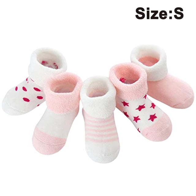 5 pares de nuevos calcetines cálidos de felpa para bebé, calcetines para bebé, calcetines para bebé de dibujos animados, calcetines de algodón para niños recién nacidos