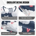 thumbnail image 4 of Samoyed Heart Pattern Summer Pajama Set Soft Cotton Short Sleeve Sleepwear 2PCS Pajama Sets Breathable Lounge Set Size 8Y, 4 of 7