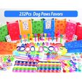thumbnail image 2 of Set de recuerdos de fiesta PLOUGVI 232 piezas con estampado de patas para cumpleaños de niños, 2 of 6