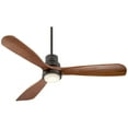 thumbnail image 2 of 52" Casa Vieja Delta-Wing DC Modern Indoor Outdoor Ceiling Fan with LED Light Oil Rubbed Bronze Solid Wood Damp Rated for Patio Exterior House Home, 2 of 9