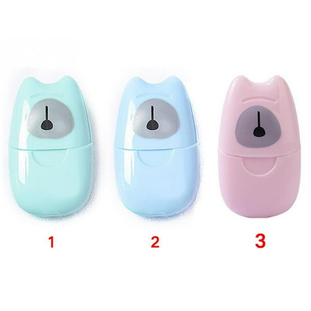 pitrice 50pcs/box Disposable Boxed Soap Paper Convenient Washing Hand Bath Travel Scented Slice Sheets Foaming Box Paper Soap