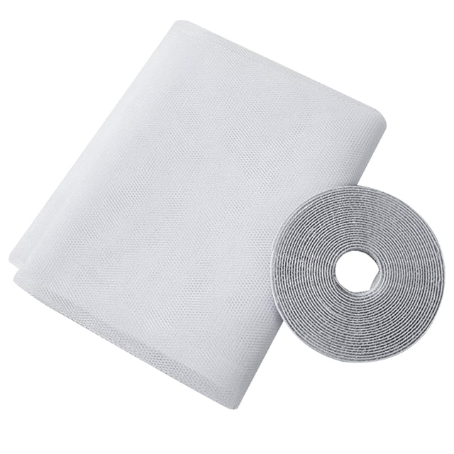 Mistaha DIY Window Screen with Self-Adhesive Tapes Mosquito Net for Windows Netting Mosquito Protector Mesh Curtain 59 x 78 Inch