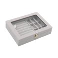 thumbnail image 2 of kurtrusly Stackable Jewelry Tray Multipurpose Portable Velvet for Rings Earring Bangle Gray 7.87 Inchx5.91 Inchx1.89 Inch 1Set, 2 of 6