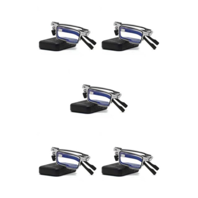 Sonducket Gafas de lectura de libros de diseño plegable para hombres, gafas para el hogar, lentes de resina sin tornillos, gafas para regalo de Type2 NO2