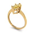 thumbnail image 2 of 1.5 ctw Solitaire Anniversary Ring for Women | Marquise Cut Natural Citrine | Hyperallergenic Solid 14K Yellow Gold, 2 of 5