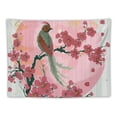 thumbnail image 5 of Orinice Bird Pink Flowers Moon Tapestry Wall Hanging Unique Style Graphic Tapestries Home Wall Decor for Living Room Bedroom Apartment Farmhouse Dorm 60x50inch, 5 of 6