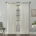 thumbnail image 1 of Archaeo Washed 100% Cotton Twist Tab Curtain, 52" x 63" Panel, Ivory, 1 of 1