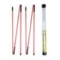 thumbnail image 1 of 2 Pack Golf Alignment Stick Golf Alignment Sticks Collapsible Golf Practice Rods Swing Trainer Tools Golf Swing Training Tool Red, 1 of 6