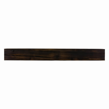 Weathered Beam 60 in. Burnt Almond Mantel
