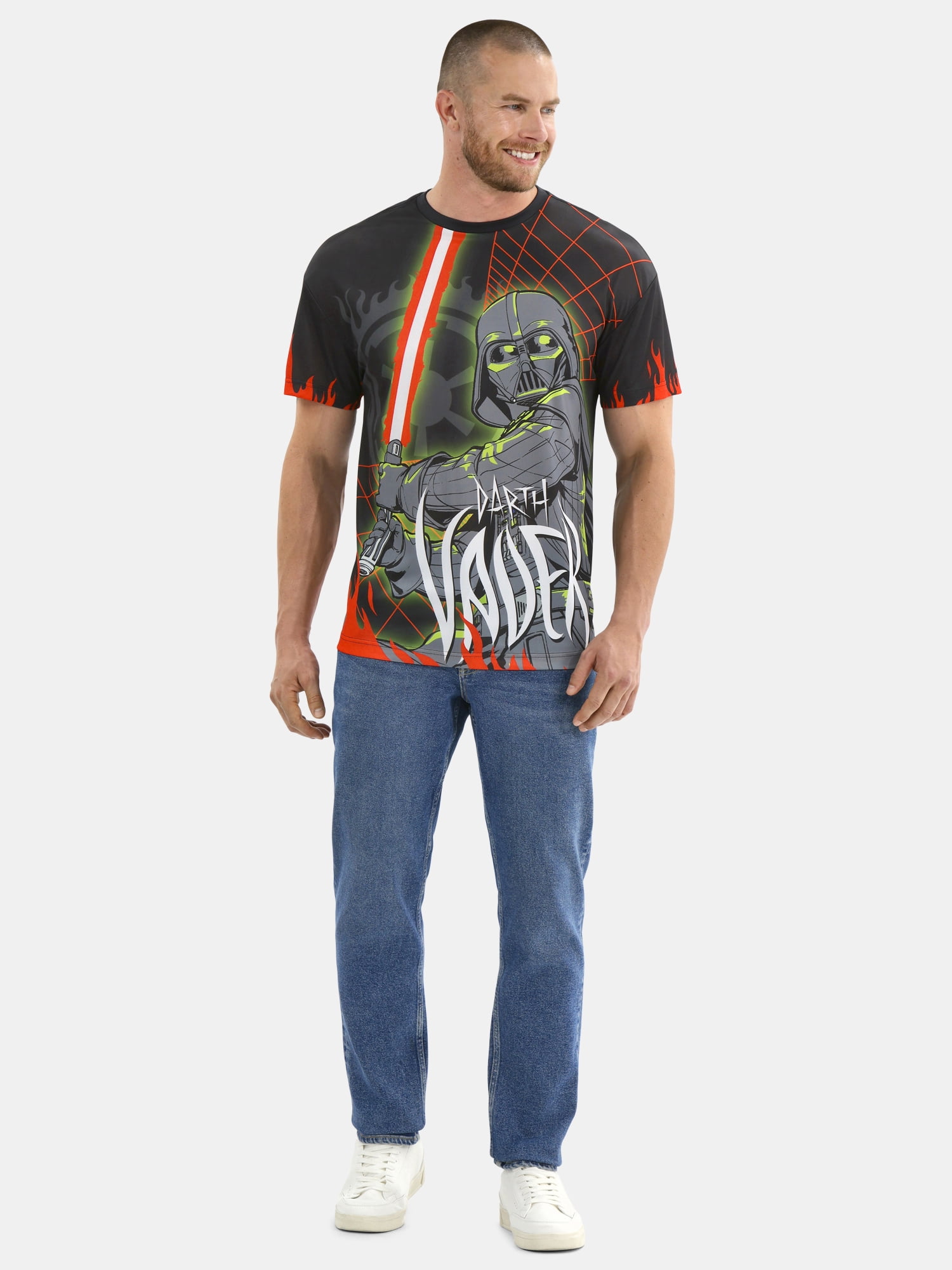 Darth Vader Men's and Big Men's Star Wars Graphic Tee, Sizes S-3XL
