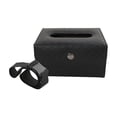 thumbnail image 2 of Caja de pañuelos para coche, de cuero sintético, multifuncional, para guardar toallas de papel. Negro, 2 of 9