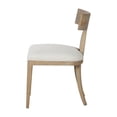 thumbnail image 3 of Benjara 23" Dining Chair Set of 2- T Shape Back- Cushioned- Beige Upholstery, 3 of 6