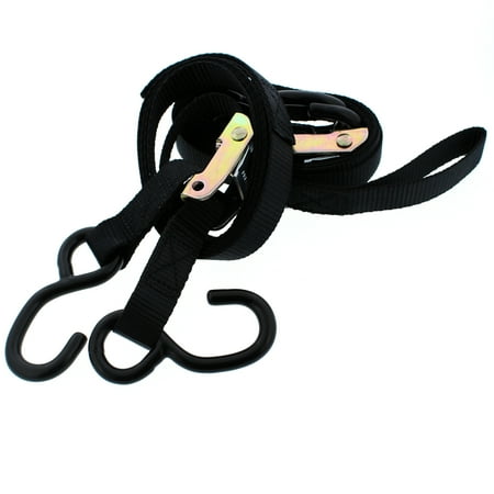 Race-Driven Cambuckle Tie Down Straps ATV MX Motorcycle Dirtbike Strap - Black