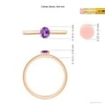 thumbnail image 5 of ANGARA Natural 0.3 Ct. Amethyst Solitaire Stackable Ring in 14K Rose Gold for Women (Ring Size: 3), 5 of 10