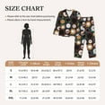 thumbnail image 4 of Pajama Sets for Women 2 Pcs, Colourful Mug Coffee Print Button Down Long Sleeve Sleepwear Lounge PJ Sets, 4 of 6