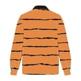 thumbnail image 3 of BiZtdJrK Men Heavyweight Sweatshirt Fleece Lined Zipper Long Sleeve Winter Warm Coat Casual Vintage Print Jackets Limited Time Sale Orange XXL, 3 of 5