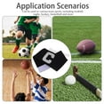 thumbnail image 3 of SASABAXI Football Officials 3Pcs Black Nylon Captain Armbands for Team Identification Anti Slip Adjustable Design, 3 of 6