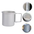 thumbnail image 4 of ELAYARD 1Ud Vaso De Aluminio Para Beber Cup De Portable Para Camping En Color Plateado, 4 of 8