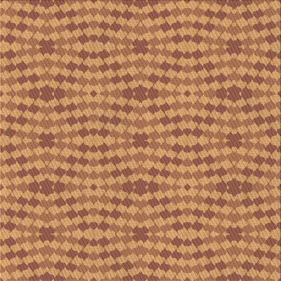 Ahgly Company Indoor Square Patterned Grapefruit Red Area Rugs, 7' Square