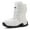White_HL, variant on Stepedia Winter Boots Waterproof Warm Shoes Walking Booties Faux Fur Mid Calf Boots for Women