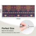 thumbnail image 5 of Purple Boho Tribal Floral and Mandalas Pattern Kitchen Rug Mat,Kitchen Runner Rugs Non Skid Washable,Decorative Kitchen Floor Mats for Kitchen,Sink,Laundry,17"X47", 5 of 5