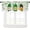 White, variant on 54x18 Inches Green St. Patrick''s Day Green Shamrock Logo Window Valance Bowler Hat Fortune Love Bedroom Kitchen Dining Room Window Decoration