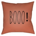thumbnail image 2 of Surya BOO101-1818 18 x 18 x 4 in. Boo Square Throw Pillow, Orange, 2 of 2