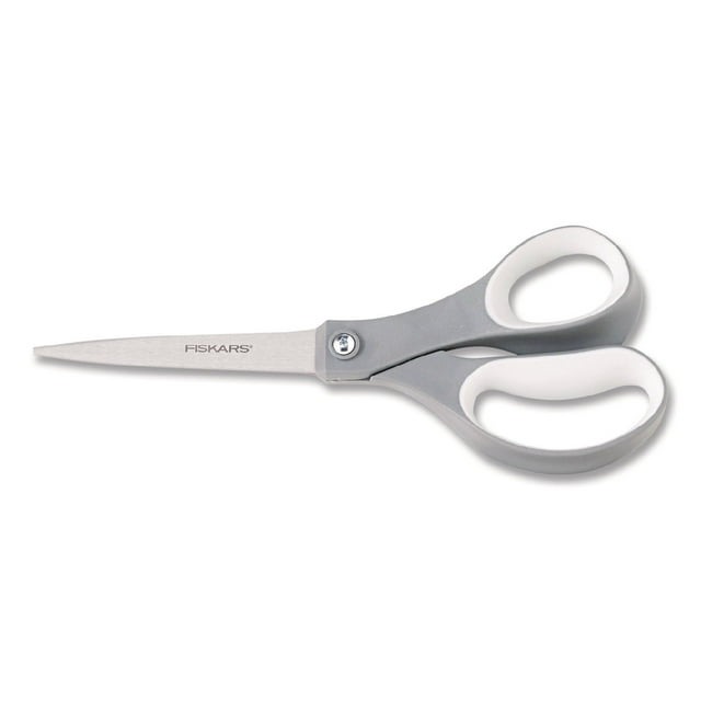 Fiskars Softgrip Scissors - 8" Length - Straight - Stainless Steel