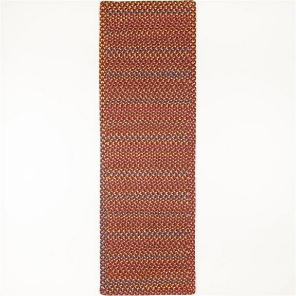 Rhody Rug WO41R024X096B 2 x 8 ft. Woodstock Rectangle & Runner Rug, Maroon & Multi Color