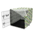thumbnail image 3 of Tropical Dog Crate Cover, Toucan Birds and Palm Branches Exotic Lands Foliage Jungle Animals, Easy to Use Pet Kennel Cover Small Dogs Puppies Kittens, 7 Sizes, Green Black and Orange, by Ambesonne, 3 of 6