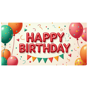 LUUFILx Panda Birthday Backdrop Banner for Kids Party Supplies Happy Birthday Decorations with Balloons and Flowers Party Decor Background Props