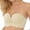 Beige, variant on Strapless Front Closure Push Up Bra for Everyday Comfort and Lift Support Without Seamless Underwireless Design Ideal for All Seasons and Everyday Wear, 36, Beige
