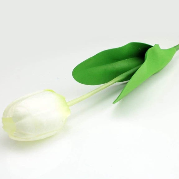 DEEPCRAFF Wedding Decor Yellow Artificial Tulips with Realistic PU Flower Material