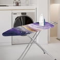 thumbnail image 2 of Kuiaobaty Ironing Board Cover Marble Texture Violet Non-Slip Ironing Board Replacement Cover Protector Cover Protective Scorch Polyster with Elastic Edge 15 x 54 Inches, 2 of 5