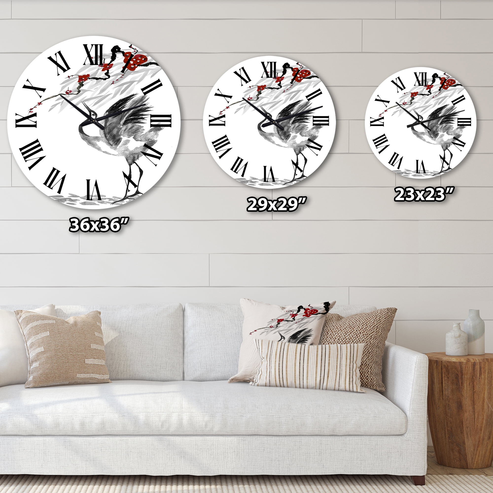 Designart 1 in Quartz Traditional Wall Clock