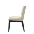 thumbnail image 3 of Xukmct 2 Pack Upholstered Seat Side Chair with Wood Frame, Armless Dining Chair for Living Room, Dining Room, Beige, 3 of 7