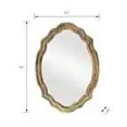 thumbnail image 2 of Home Decorators Collection 24 in. W x 34 in. H Oval Wood Framed Wall Bathroom Vanity Mirror in Wood, 2 of 3