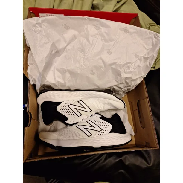 New Balance 520 v7 Running Shoe M520CW7 White Black Mens 8 Medium Walk Training
