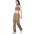thumbnail image 2 of Matchstick Women's Loose Casual Cargo Pants with 8 Pockets, 2 of 8