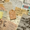 thumbnail image 3 of 100Sheets Vintage Scrapbooking Paper Aesthetic Decorative Paper for Scrapbooking, 3 of 11