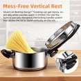 thumbnail image 4 of Stainless Steel Pasta Pot, Dutch Oven, Induction Pasta Pot with Strainer Lid, Stock Pot/Soup Pot, Easy Cleanup Stylish Cookware, Dishwasher Safe, 5 Quart, 4 of 7
