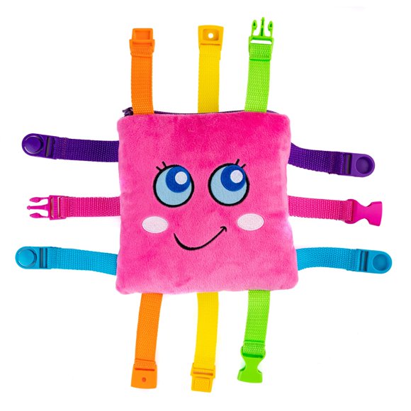 Juguete didáctico con hebilla Bella Square para niños pequeños de 1 a 3 años