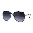 thumbnail image 3 of Mens Airforce Double Metal Bridge Rimless Officer Sunglasses Gunmetal Black, 3 of 4