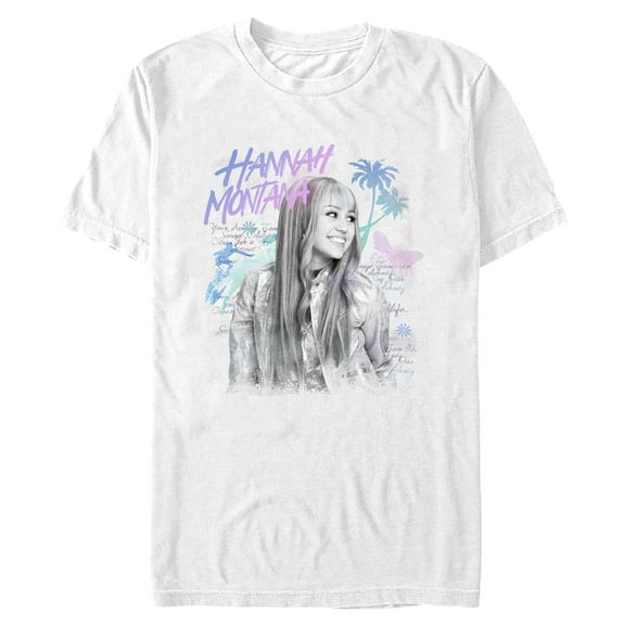 Mens Hannah Montana Pop Star Palm Tree T Shirt