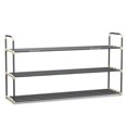 thumbnail image 1 of Home-Complete HC-2102 Shoe Rack with 3 Shelves-Three Tiers for 18 Pairs, 1 of 1