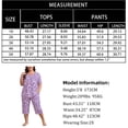 thumbnail image 5 of FEREMO Women Plus Size Pajamas Set Short Sleeve Pjs Capri Pants Pajama Sets Nightwear with Pockets, 5 of 5