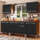 thumbnail image 2 of Cocina Integral 233cm Marrón/Negro Emilly Madesa 01, 2 of 11