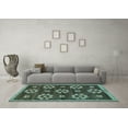 thumbnail image 3 of Ahgly Company Indoor Rectangle Abstract Light Blue Modern Area Rugs, 8' x 12', 3 of 4