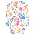 thumbnail image 4 of Cavosen Happy Easter Womens 3/4 Sleeve Shirts Summer Cute Eggs Floral Print Pullover Tops Crewneck Festival Blouse Vacation Holiday T Shirts Loose Dressy Fashion Workout Tees M, 4 of 5